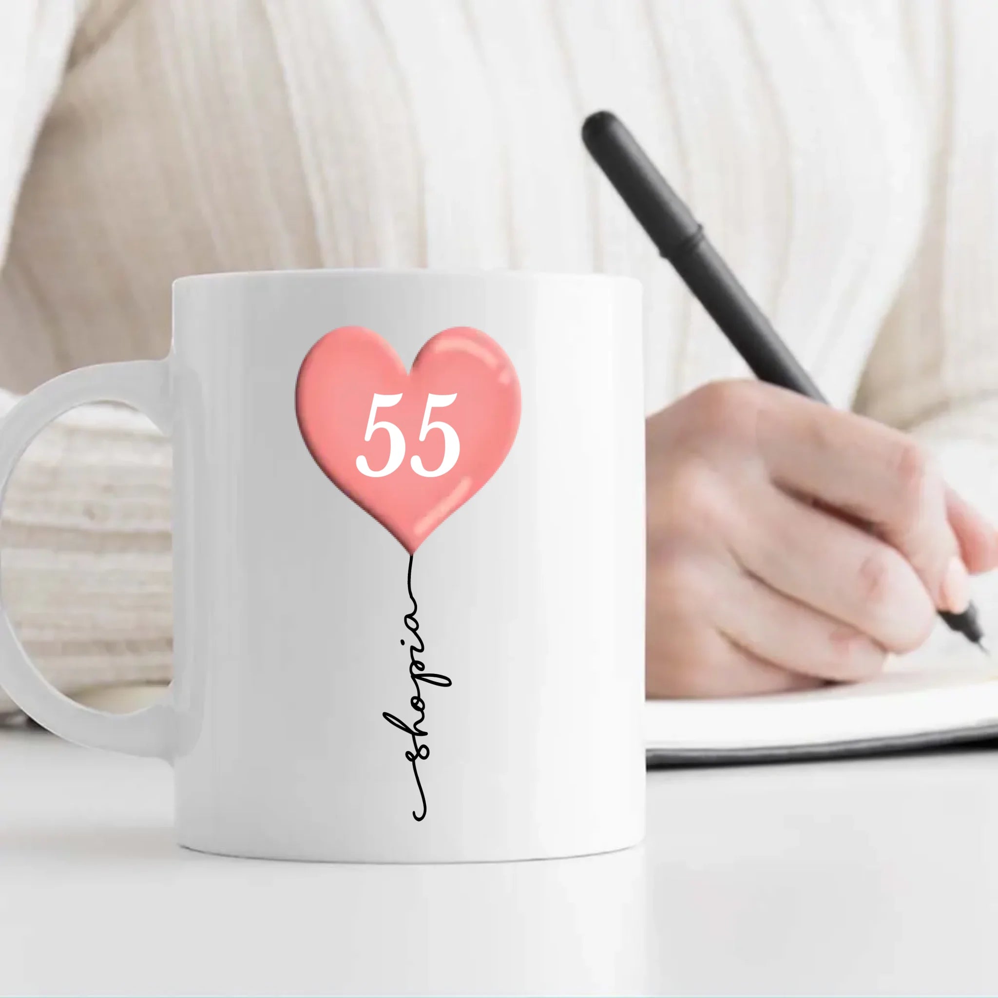 Personalized 55th Birthday Mug – Custom Gift of Joy, Luck & Celebration - 89Prints