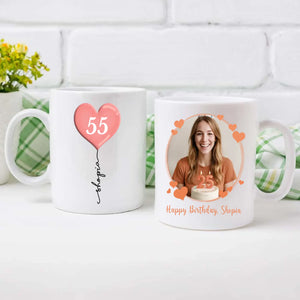 Personalized 55th Birthday Mug – Custom Gift of Joy, Luck & Celebration - 89Prints