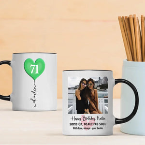 Custom 71st Birthday Mug – Personalized Photo Gift for 71 Year Old - 89Prints