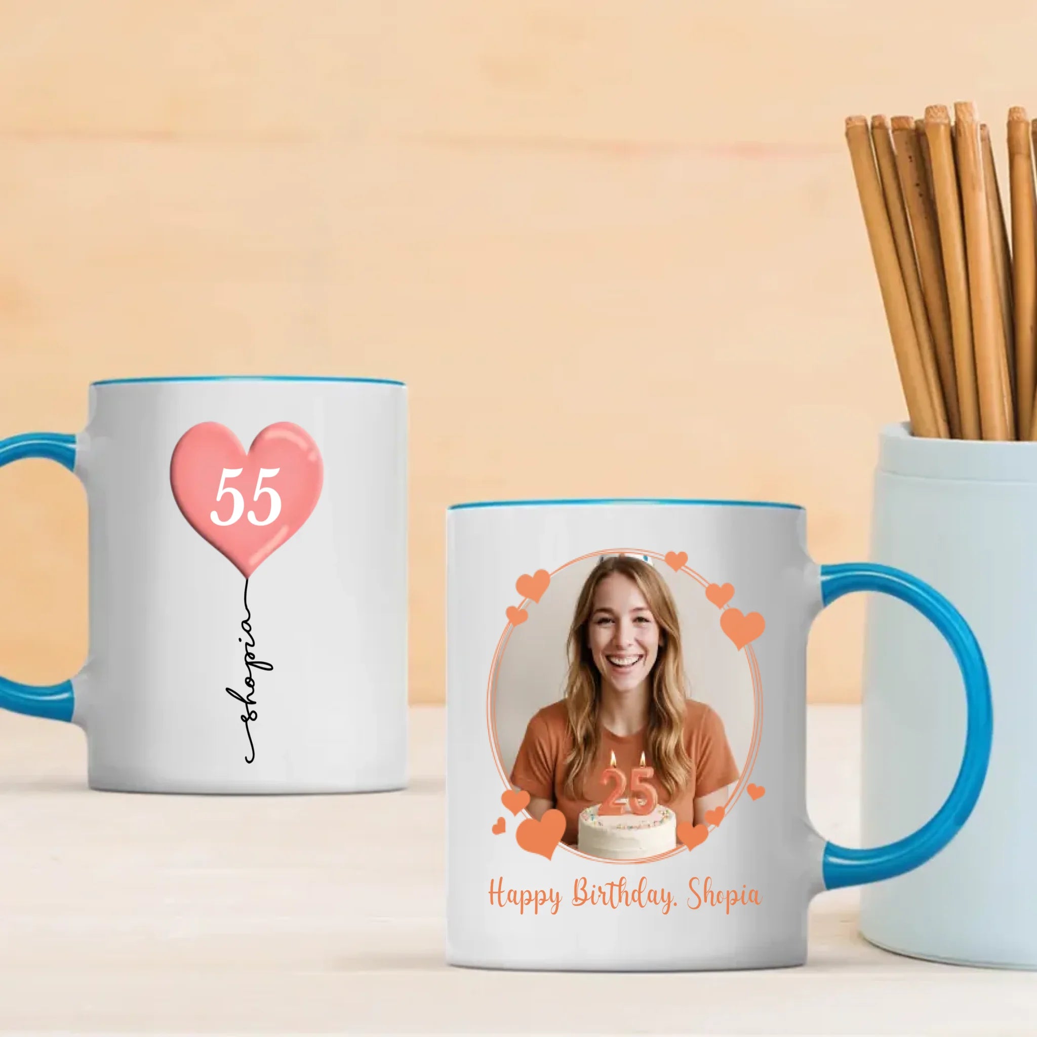 Personalized 55th Birthday Mug – Custom Gift of Joy, Luck & Celebration - 89Prints