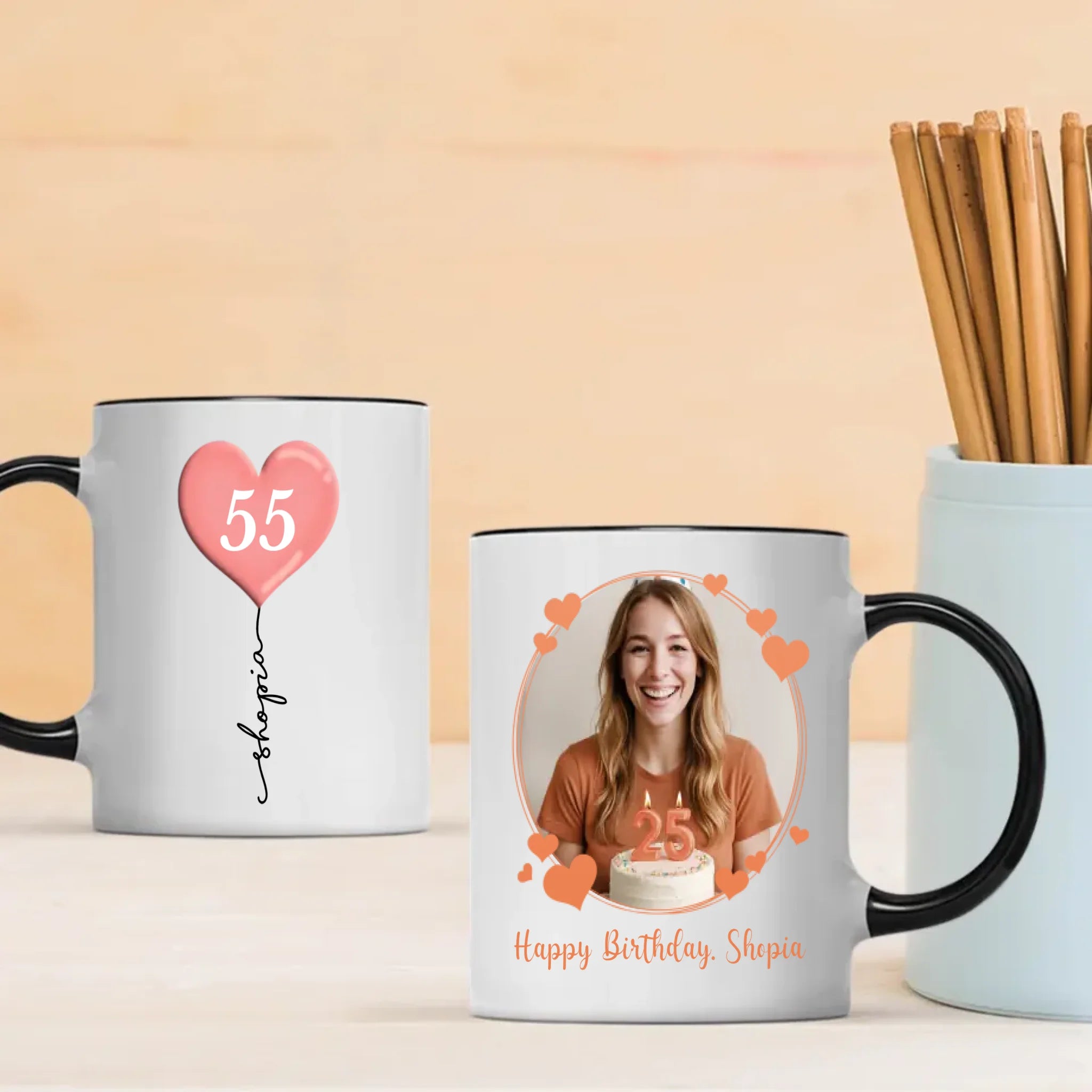 Personalized 55th Birthday Mug – Custom Gift of Joy, Luck & Celebration - 89Prints