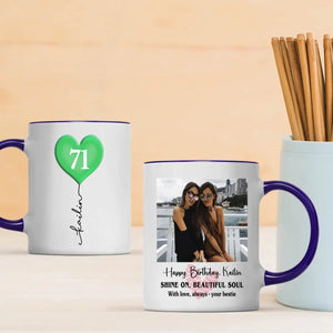 Custom 71st Birthday Mug – Personalized Photo Gift for 71 Year Old - 89Prints