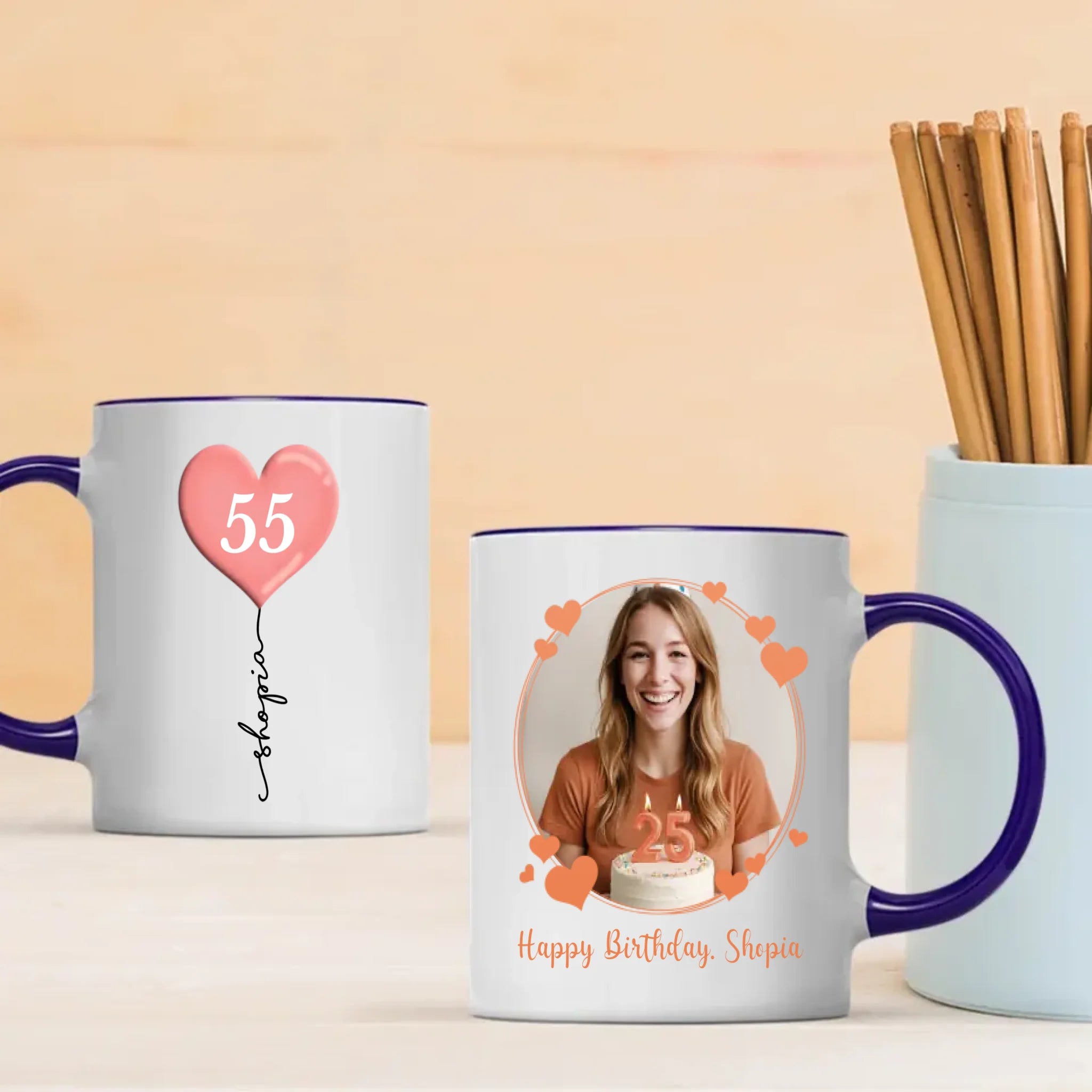 Personalized 55th Birthday Mug – Custom Gift of Joy, Luck & Celebration - 89Prints