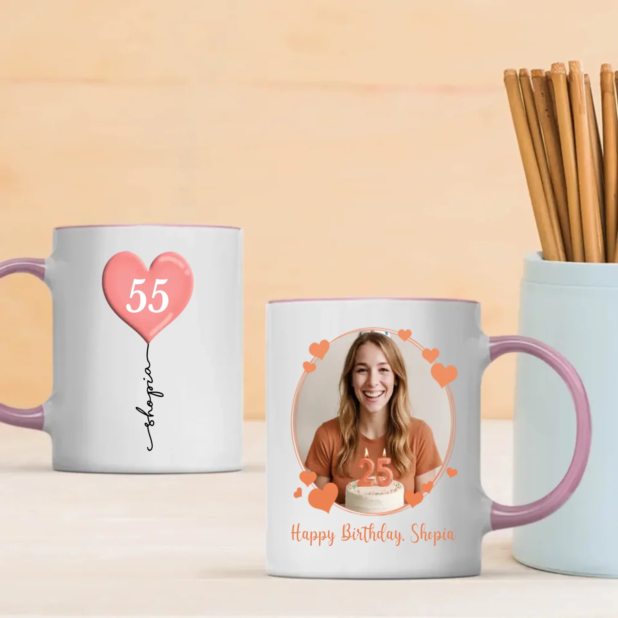 Personalized 55th Birthday Mug – Custom Gift of Joy, Luck & Celebration - 89Prints
