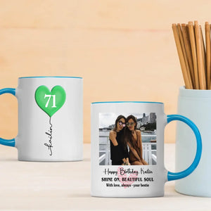 Custom 71st Birthday Mug – Personalized Photo Gift for 71 Year Old - 89Prints