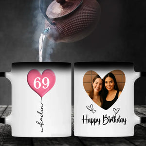 Custom 69th Birthday Mug – Personalized Photo Mug Gift for 69 Year Old - 89Prints