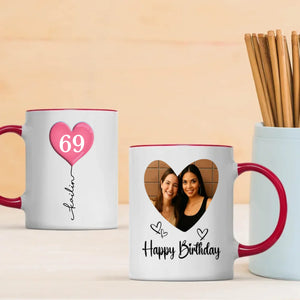 Custom 69th Birthday Mug – Personalized Photo Mug Gift for 69 Year Old - 89Prints