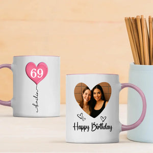 Custom 69th Birthday Mug – Personalized Photo Mug Gift for 69 Year Old - 89Prints