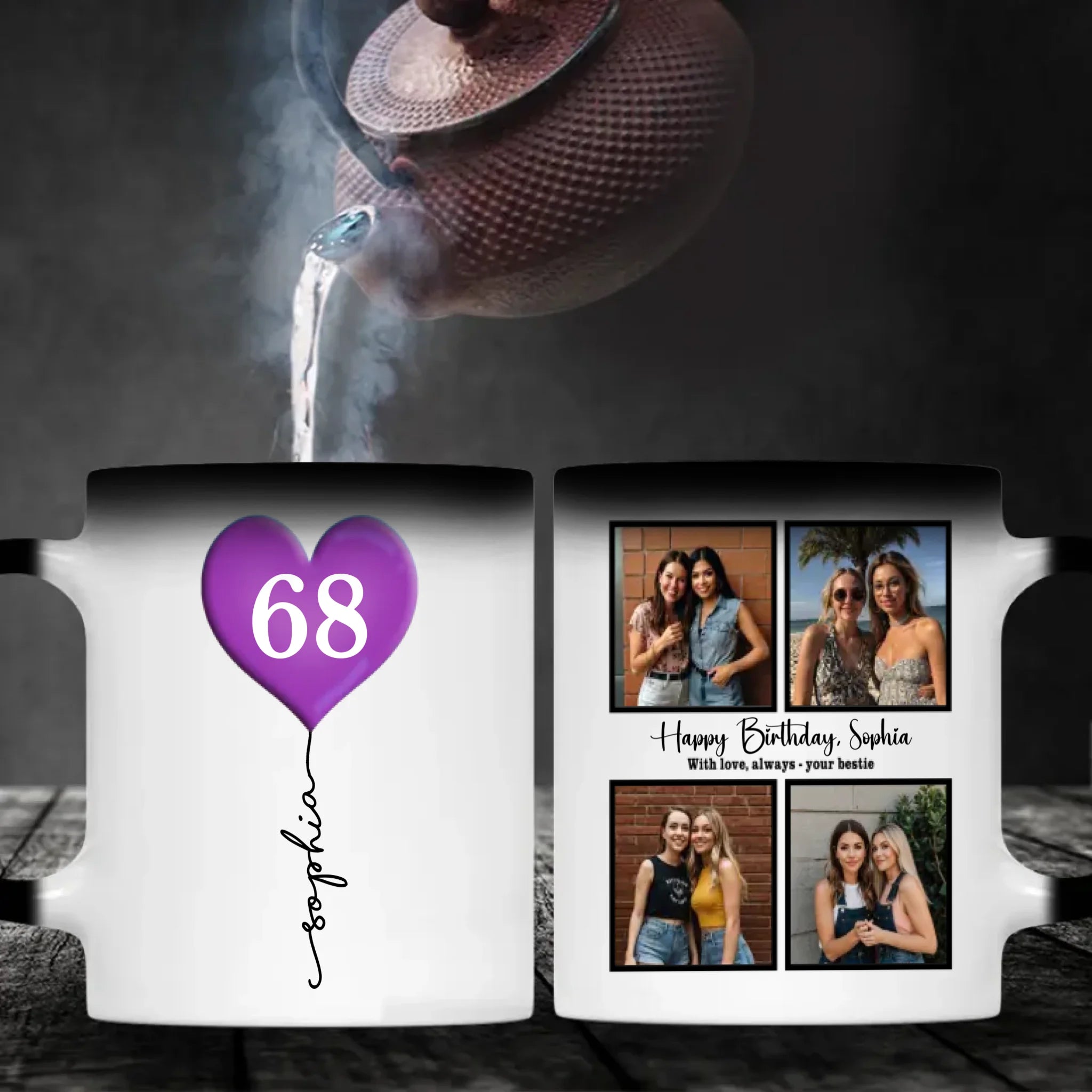 Personalized 68th Birthday Mug – Custom Photo Gift for 68 Year Old Mom or Dad - 89Prints