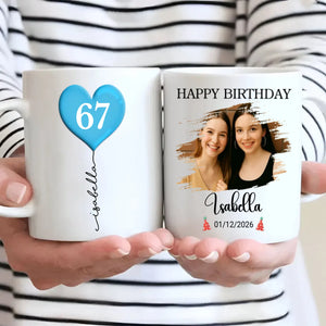 Custom 67th Birthday Mug – Personalized Photo Gift for 67 Year Old - 89Prints
