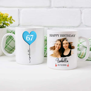 Custom 67th Birthday Mug – Personalized Photo Gift for 67 Year Old - 89Prints