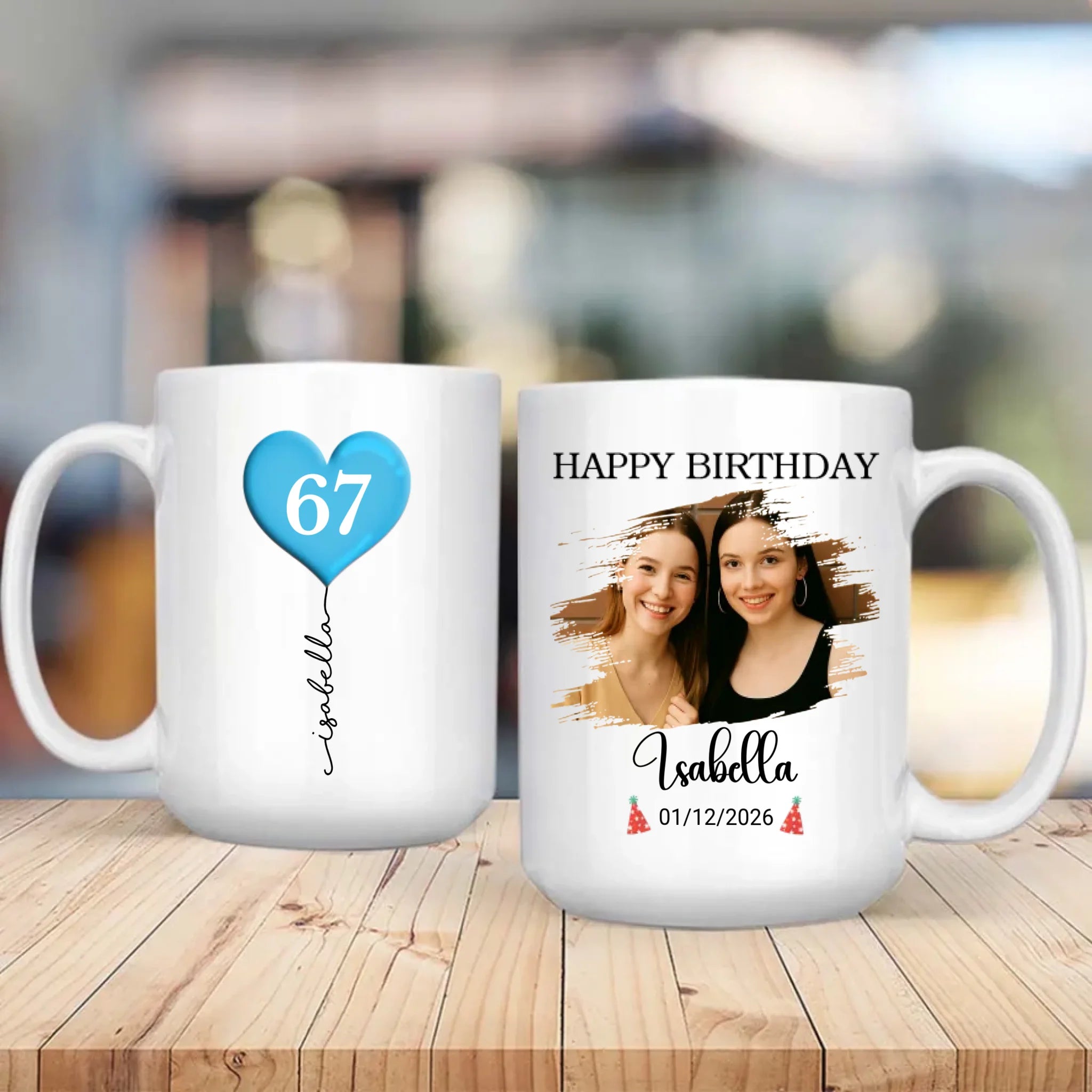 Custom 67th Birthday Mug – Personalized Photo Gift for 67 Year Old - 89Prints