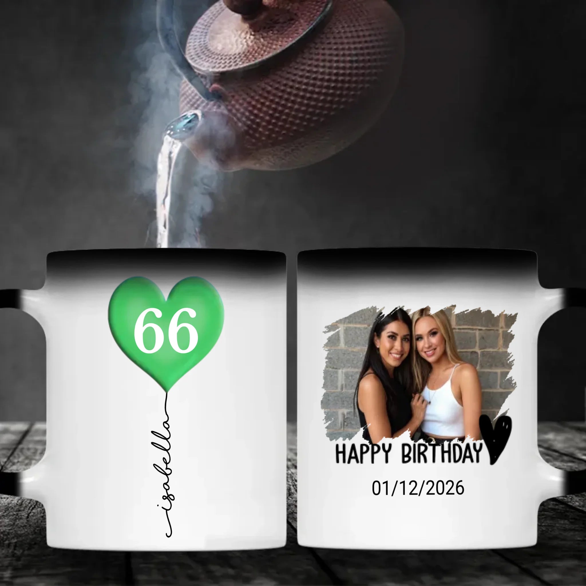 Personalized 66th Birthday Mug – Custom Photo Coffee Cup Gift - 89Prints