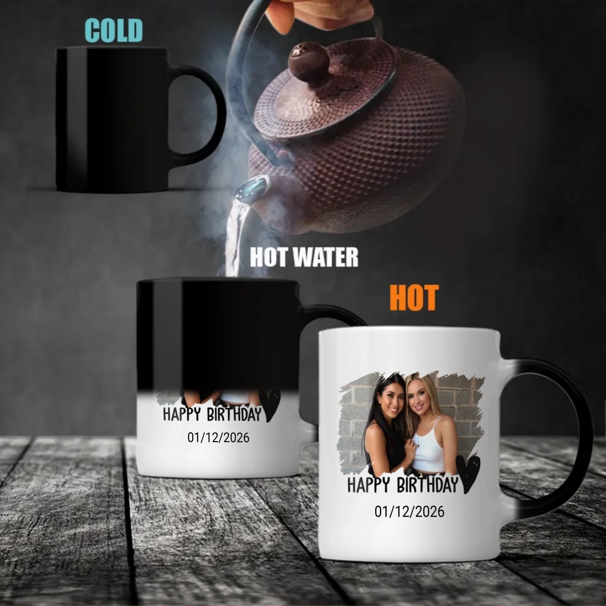 Personalized 66th Birthday Mug – Custom Photo Coffee Cup Gift - 89Prints