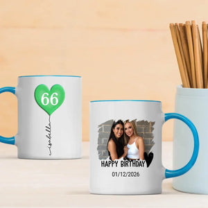 Personalized 66th Birthday Mug – Custom Photo Coffee Cup Gift - 89Prints