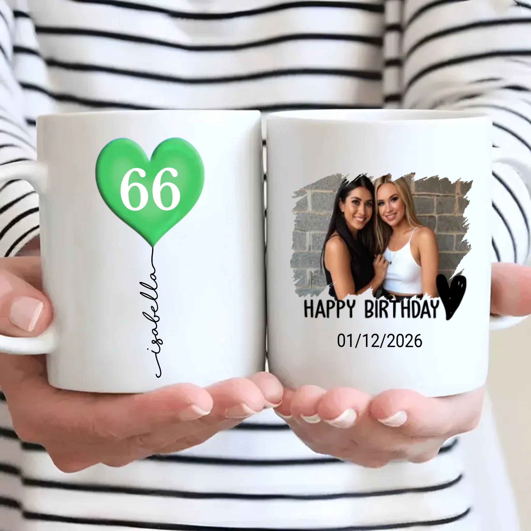 Personalized 66th Birthday Mug – Custom Photo Coffee Cup Gift - 89Prints