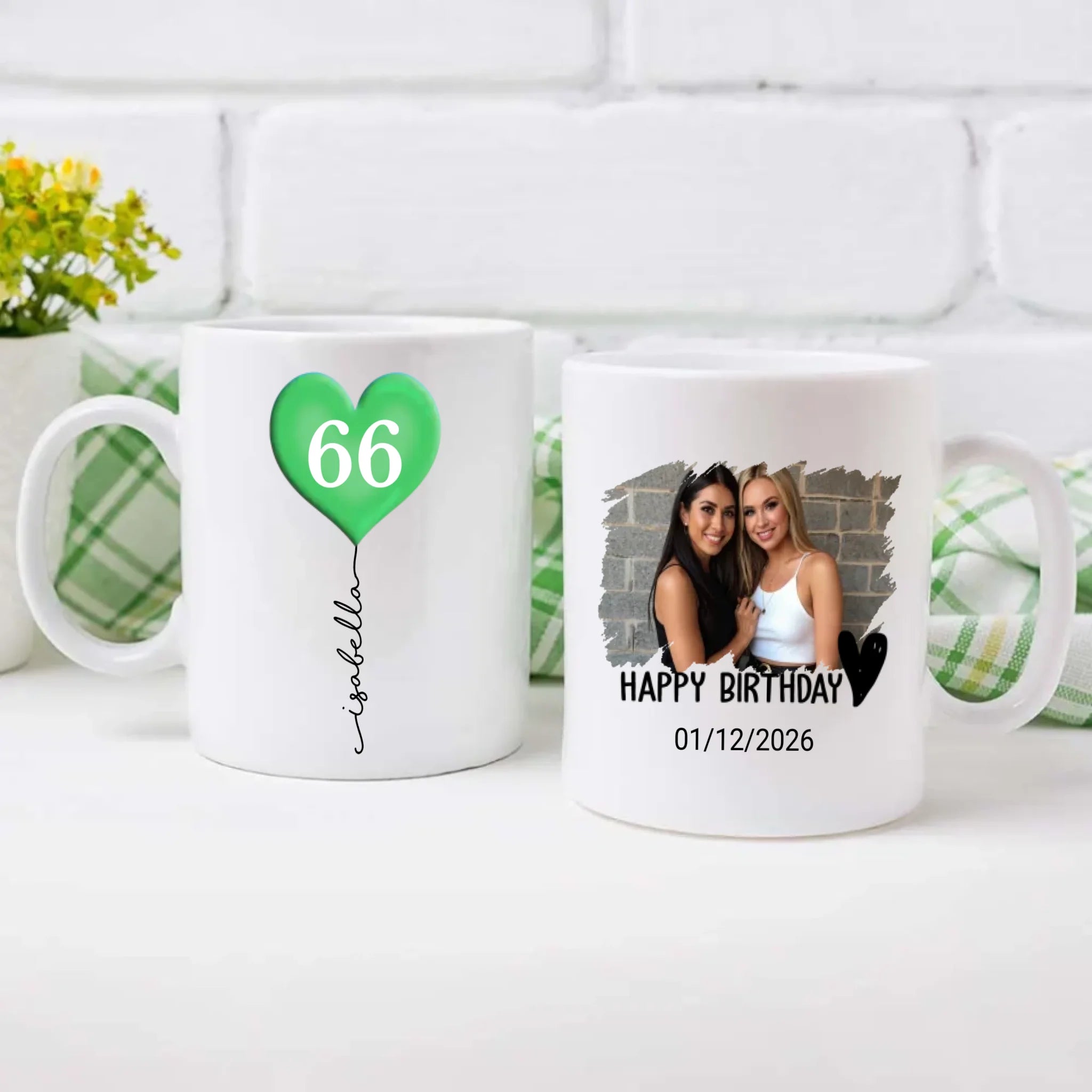 Personalized 66th Birthday Mug – Custom Photo Coffee Cup Gift - 89Prints