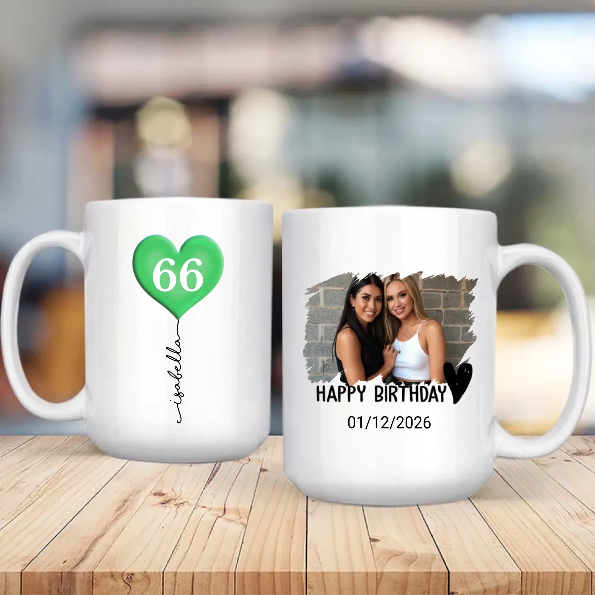 Personalized 66th Birthday Mug – Custom Photo Coffee Cup Gift - 89Prints