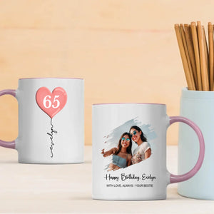Custom 65th Birthday Mug – Personalized Photo Gift for 65 Year Old - 89Prints
