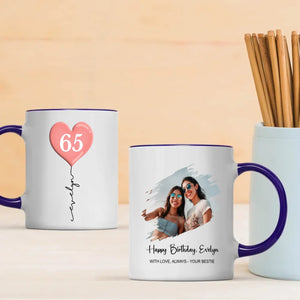 Custom 65th Birthday Mug – Personalized Photo Gift for 65 Year Old - 89Prints