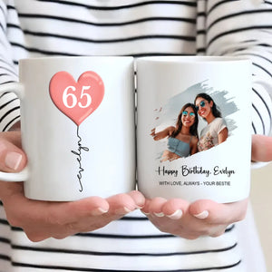 Custom 65th Birthday Mug – Personalized Photo Gift for 65 Year Old - 89Prints