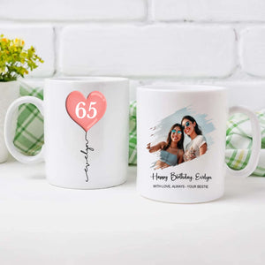 Custom 65th Birthday Mug – Personalized Photo Gift for 65 Year Old - 89Prints