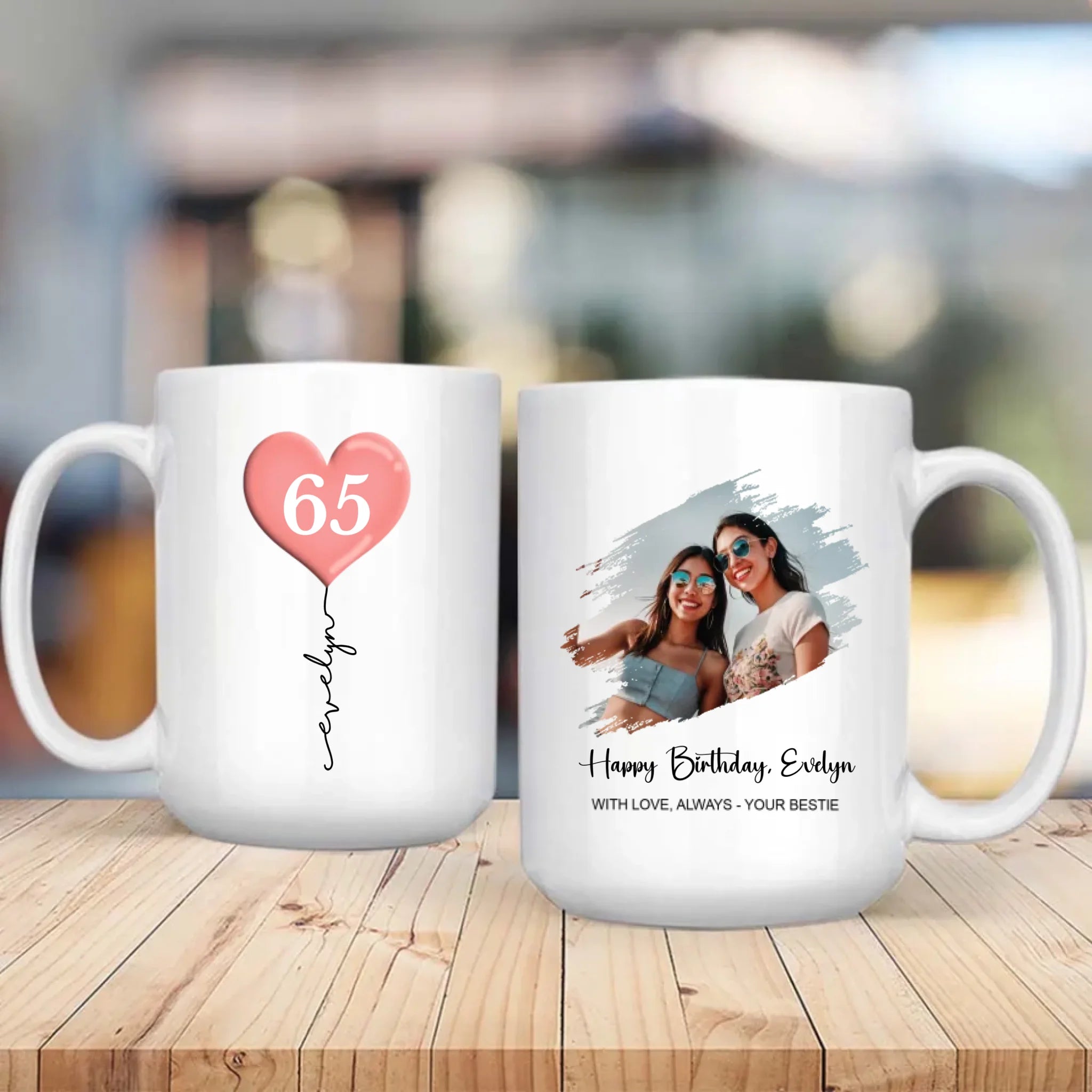 Custom 65th Birthday Mug – Personalized Photo Gift for 65 Year Old - 89Prints