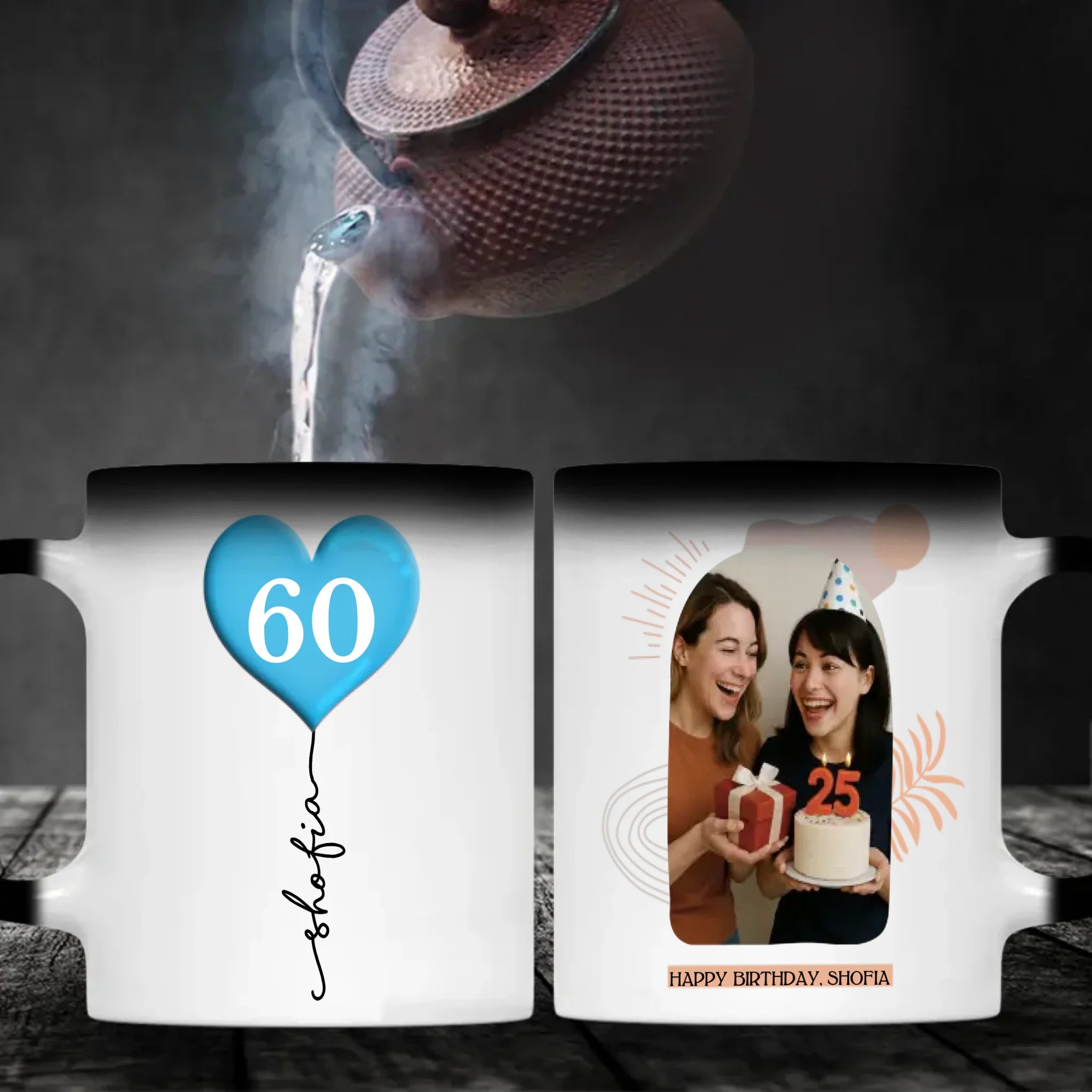 Started Their Journey in 1960 Personalized Mug – Custom Bright, Happy & Lucky Gift - 89Prints