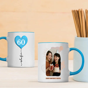 Started Their Journey in 1960 Personalized Mug – Custom Bright, Happy & Lucky Gift - 89Prints
