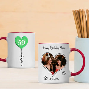 Came Into the World in 1959 Custom Birthday Mug – Cheerful, Lucky & Full of Joy - 89Pritns