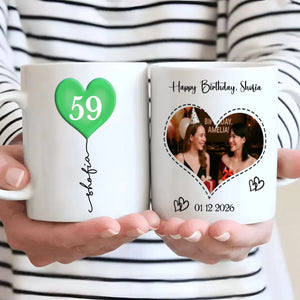 Came Into the World in 1959 Custom Birthday Mug – Cheerful, Lucky & Full of Joy - 89Pritns