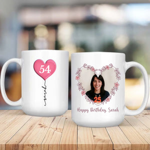 Personalized 54th Birthday Mug – Custom Gift of Love, Luck & Joy - 89Prints