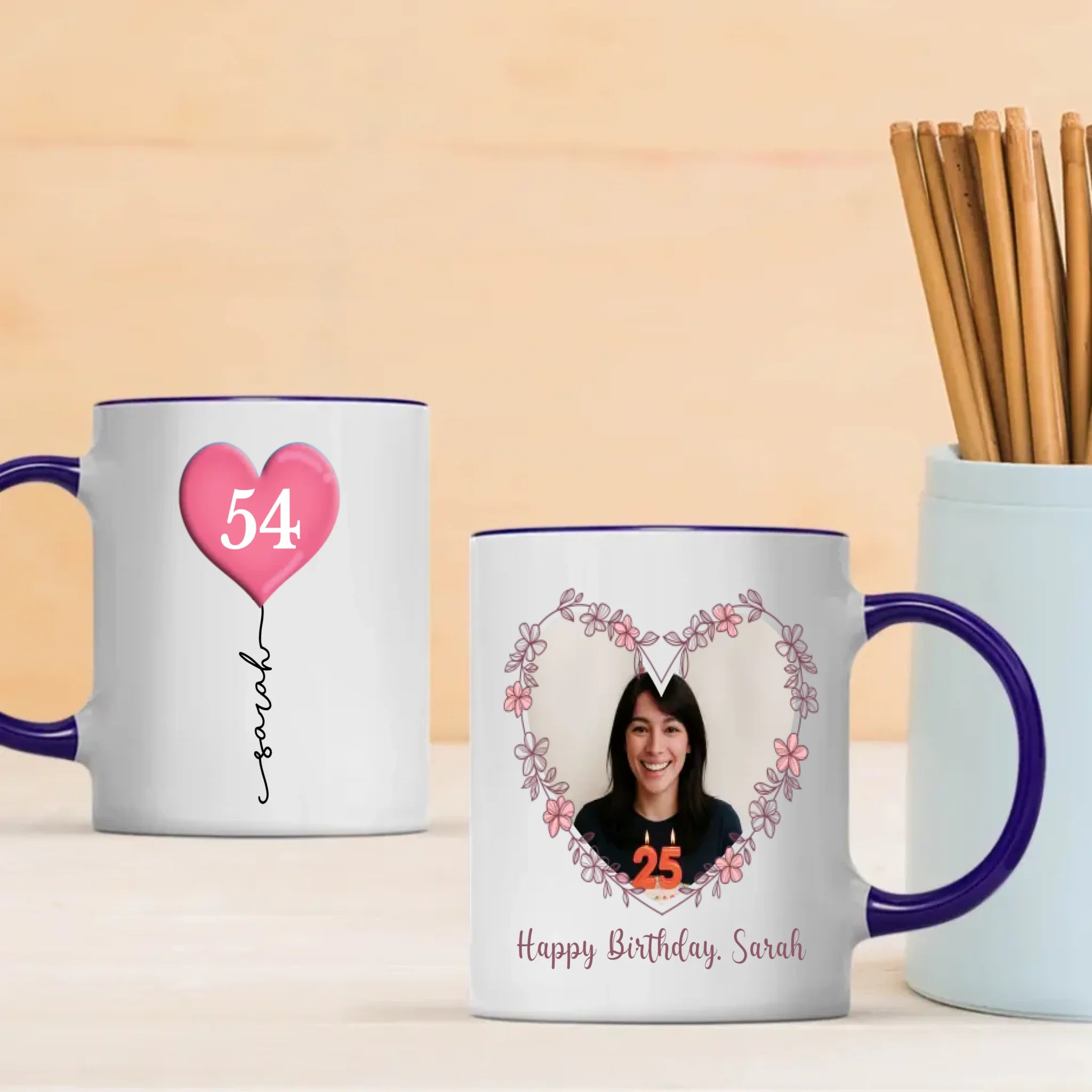 Personalized 54th Birthday Mug – Custom Gift of Love, Luck & Joy - 89Prints
