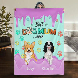 Personalized Blanket for Dog Moms – Paws, Love & Snuggles - 89Prints
