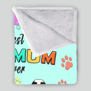 Personalized Blanket for Dog Moms – Paws, Love & Snuggles - 89Prints