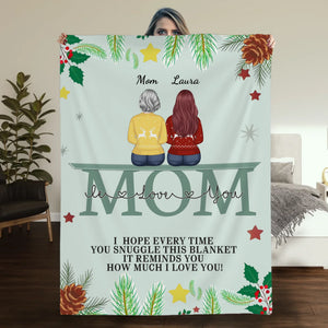 Personalized Memorial Blanket for Mom – Custom Name Tribute - 89Prints