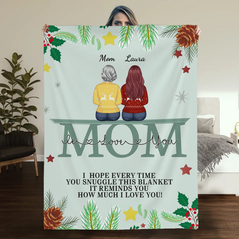 Personalized Memorial Blanket for Mom – Custom Name Tribute - 89Prints