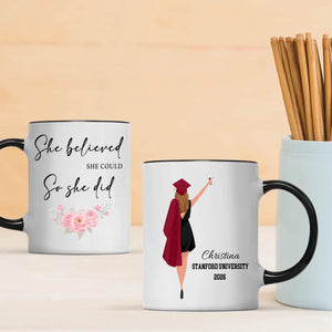 Personalized Graduation Mug – Custom Gift with Heartfelt Message of Good Luck | 89Prints