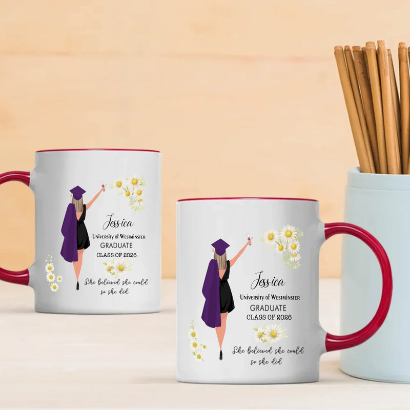 Custom Graduation Mug – Personalized Words of Success & New Beginnings | 89Prints