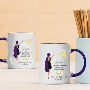 Custom Graduation Mug – Personalized Words of Success & New Beginnings | 89Prints
