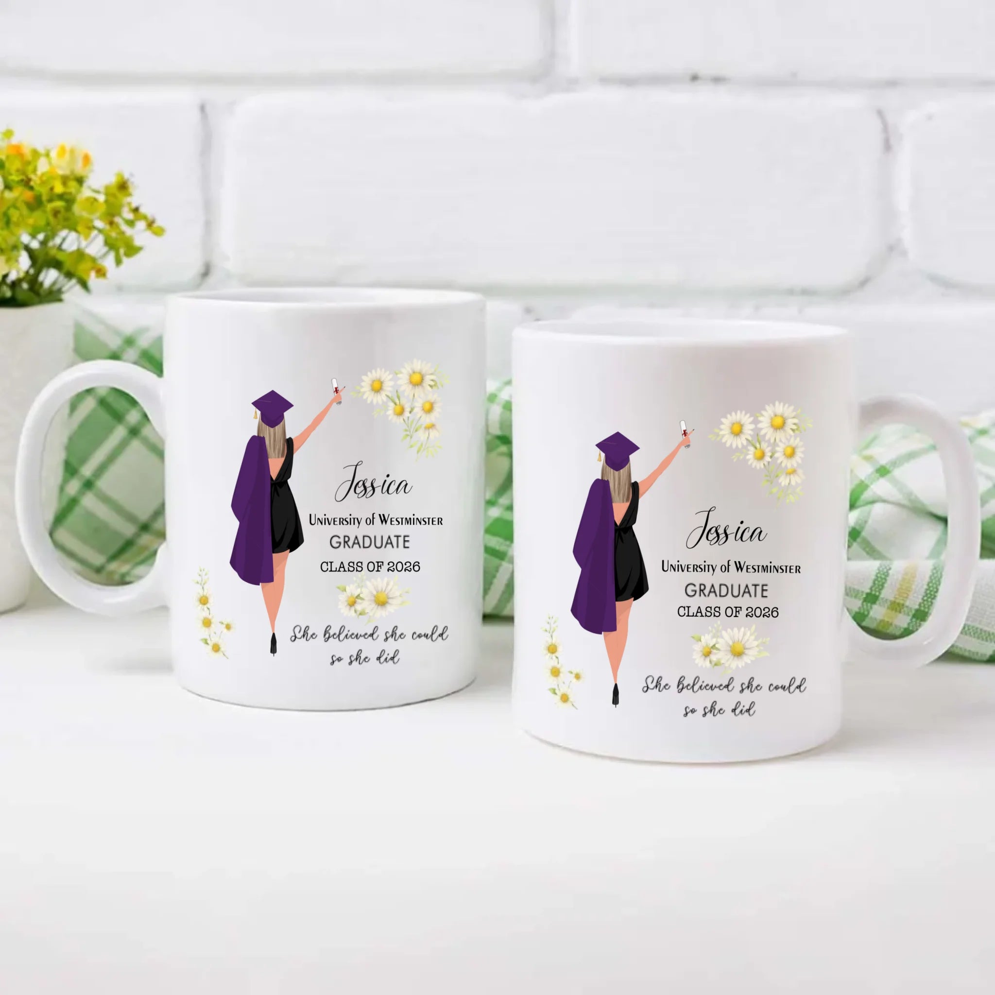 Custom Graduation Mug – Personalized Words of Success & New Beginnings | 89Prints