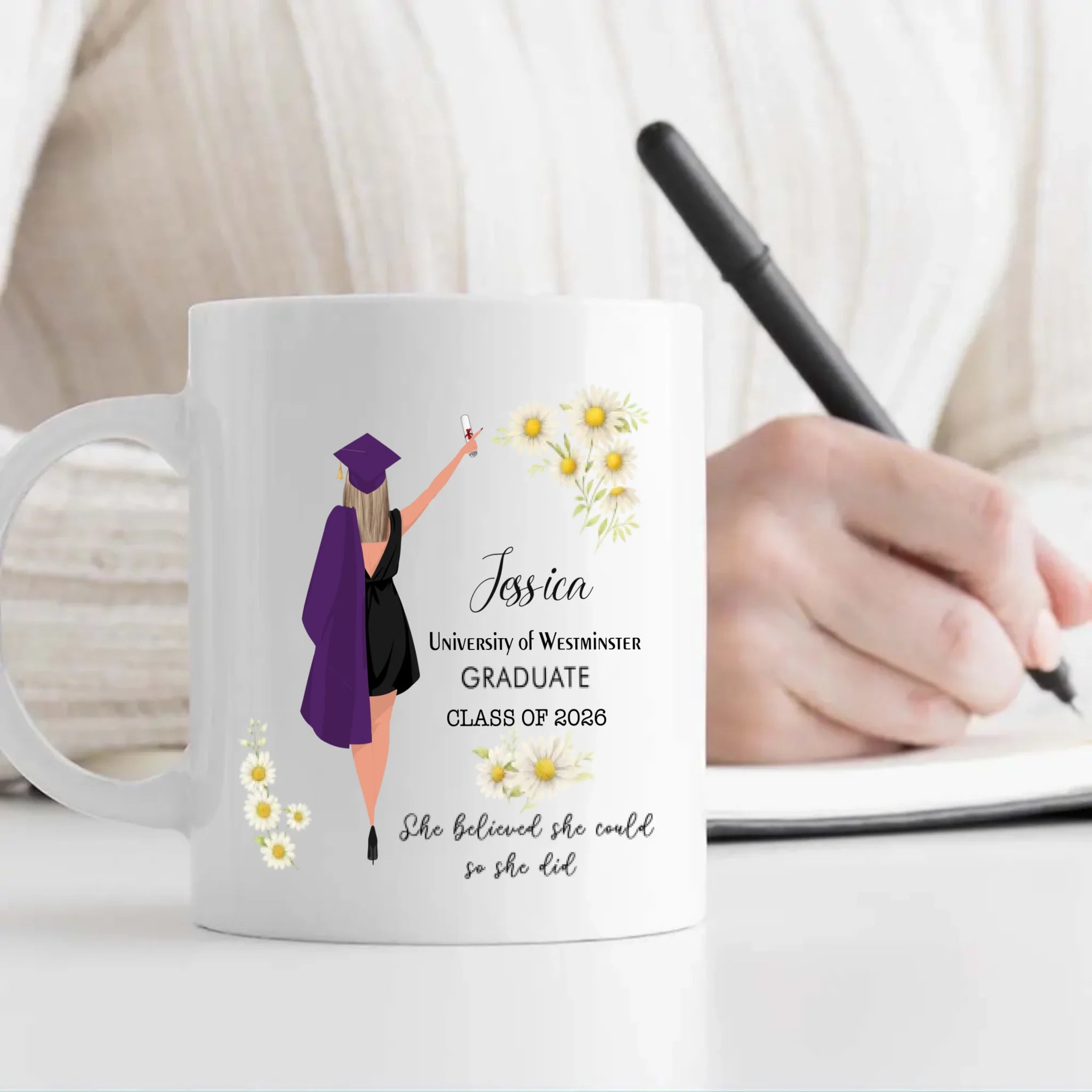 Custom Graduation Mug – Personalized Words of Success & New Beginnings | 89Prints