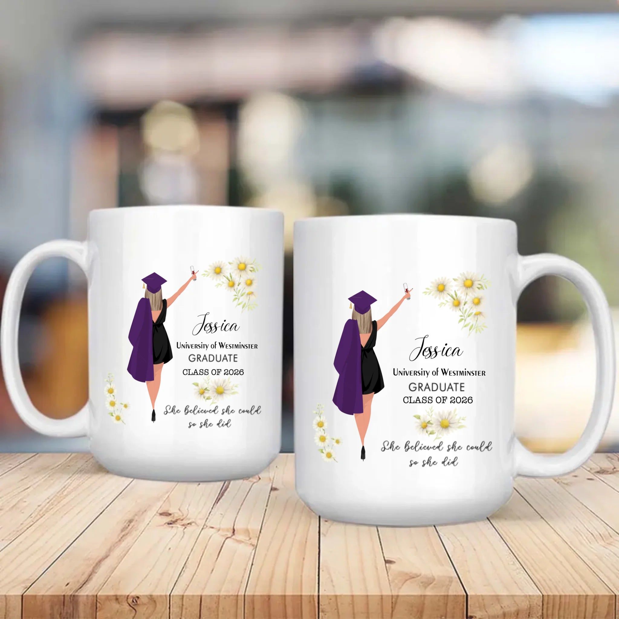 Custom Graduation Mug – Personalized Words of Success & New Beginnings | 89Prints