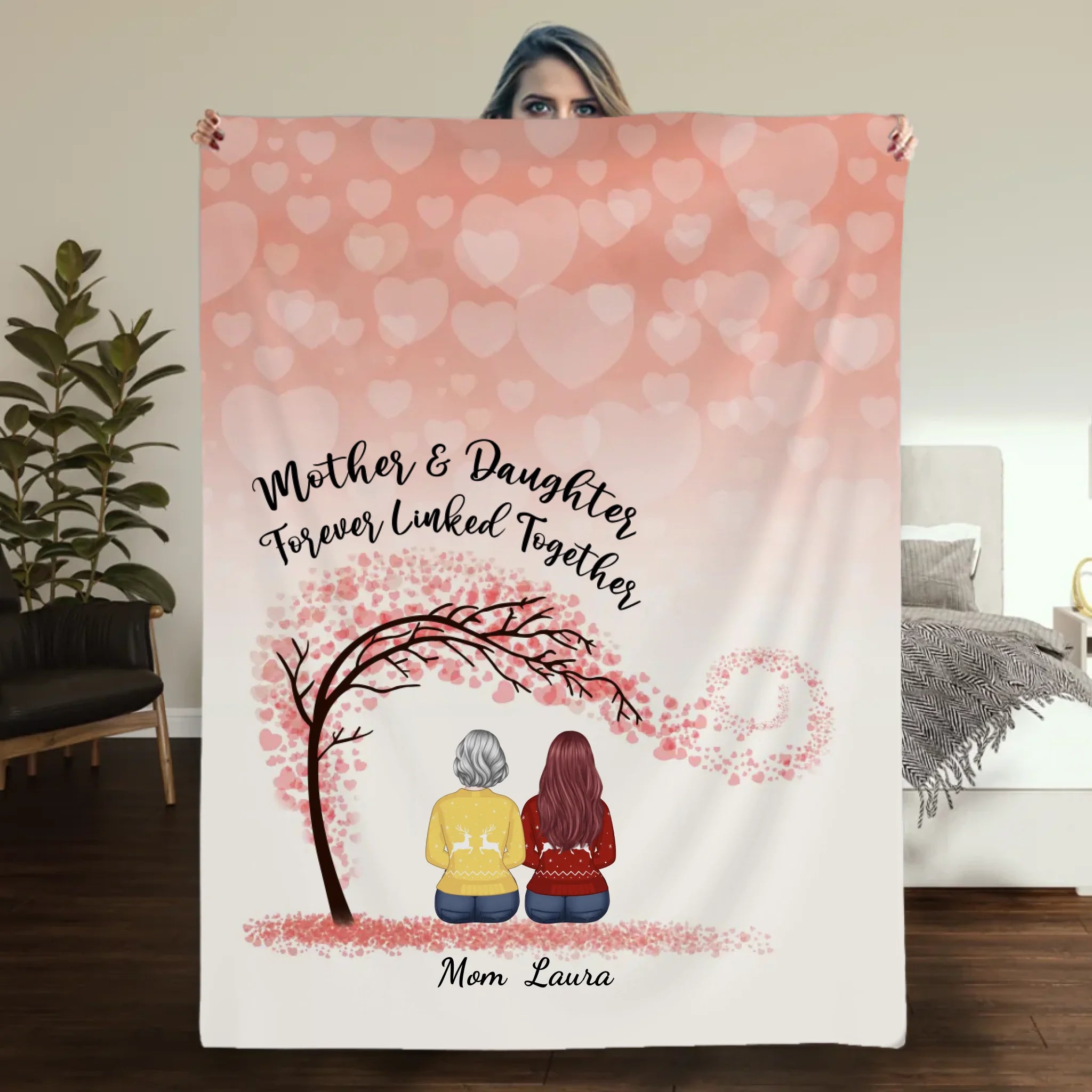 Personalized Blanket – A Piece of Home from Daughter to Mom - 89Prints