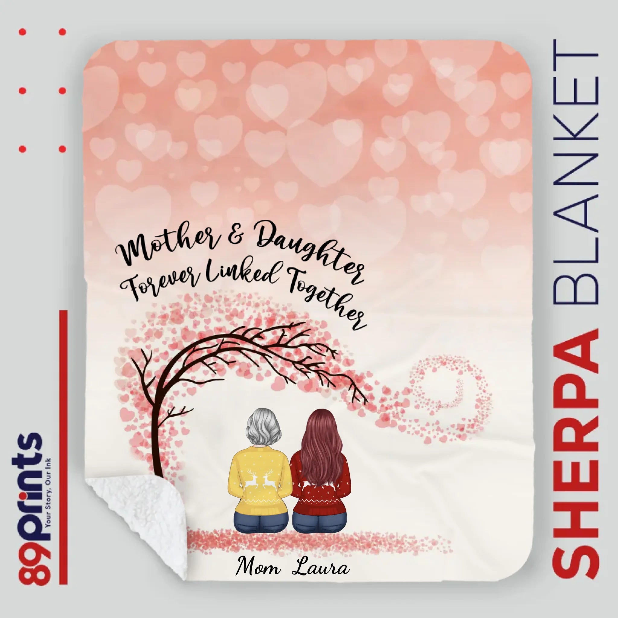 Personalized Blanket – A Piece of Home from Daughter to Mom - 89Prints