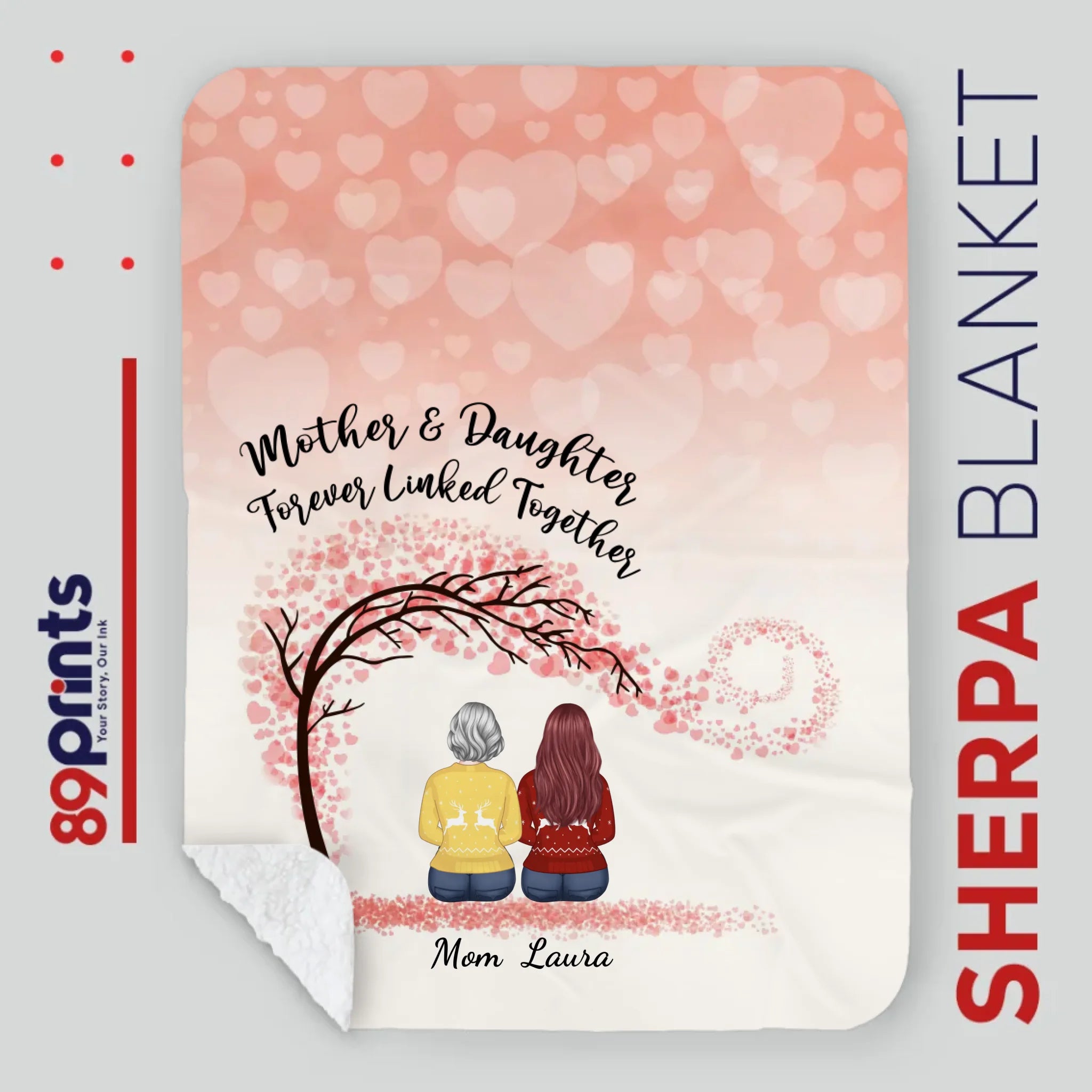 Personalized Blanket – A Piece of Home from Daughter to Mom - 89Prints