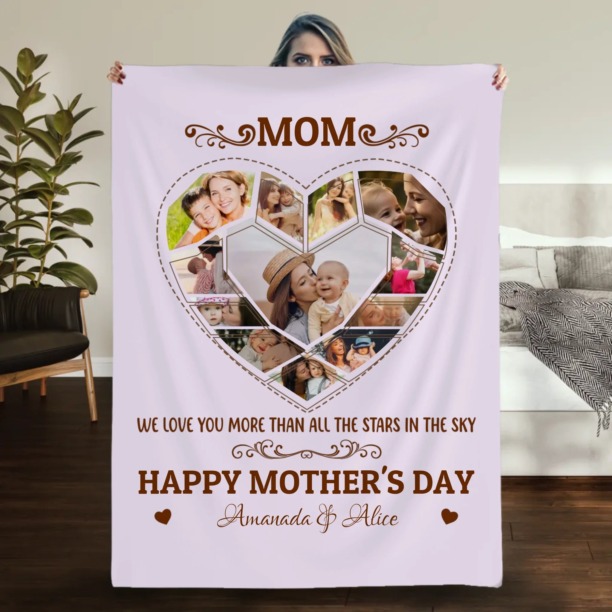 Personalized Blanket – A Warm Hug for Mom on Mother’s Day - 89Prints