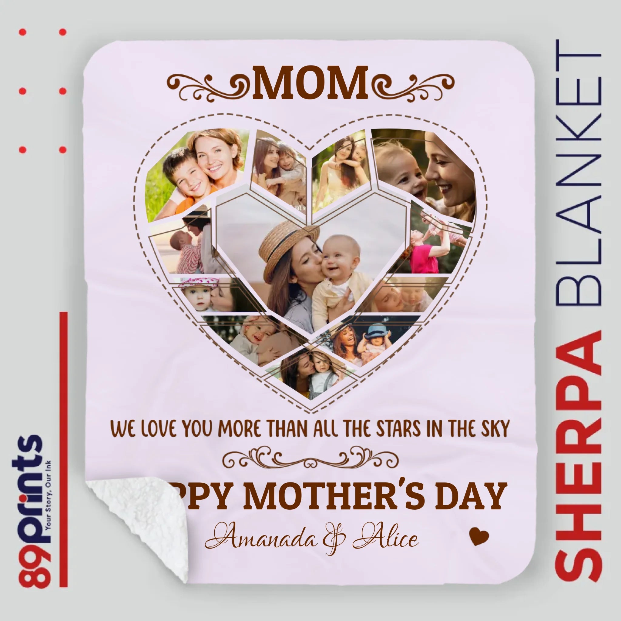 Personalized Blanket – A Warm Hug for Mom on Mother’s Day - 89Prints