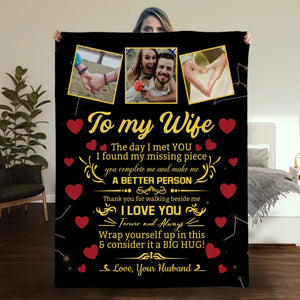 Personalized Blanket for Wife – A Warm Reminder of Forever Love - 89Prints