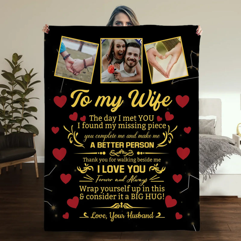 Personalized Blanket for Wife – A Warm Reminder of Forever Love - 89Prints